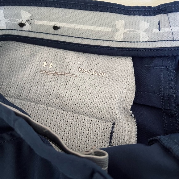 Under Armour boys kids navy blue golf style shorts L - Picture 3 of 5